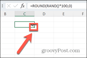 excel drag handle