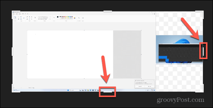 windows photos app drag handles