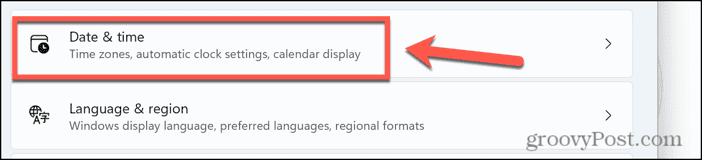 windows 11 date and time settings