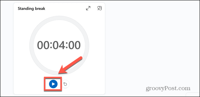 windows 11 play timer