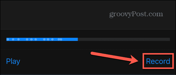 iphone record vibration pattern