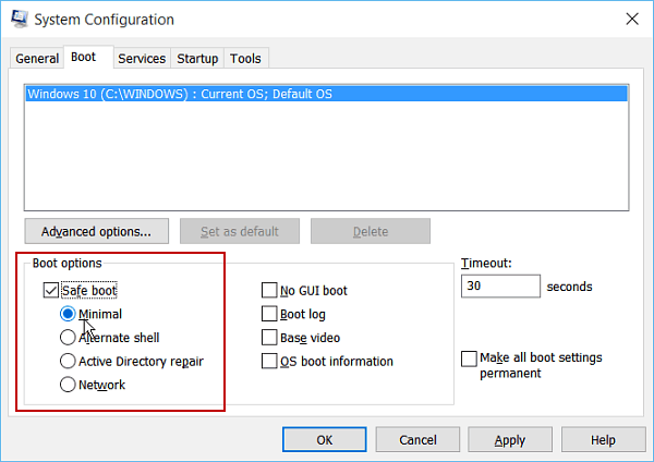 sys config