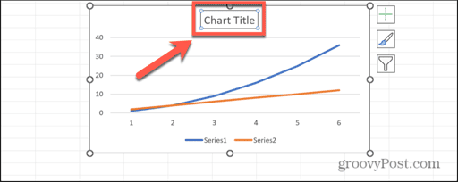 excel chart title