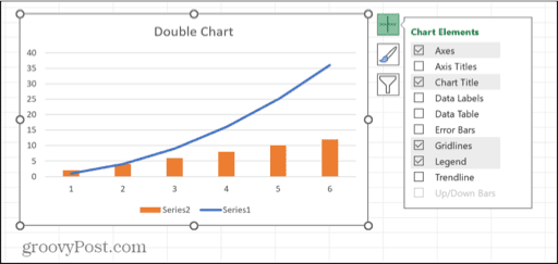 excel chart element options