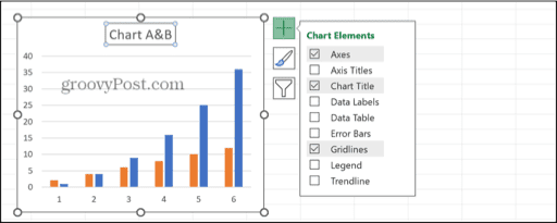 excel select chart elements