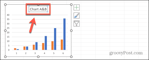 excel retitle chart