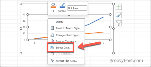 excel select data