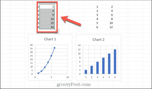 excel select data