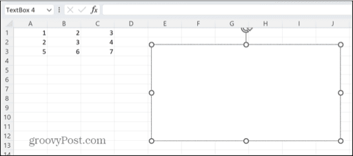 excel draw text box