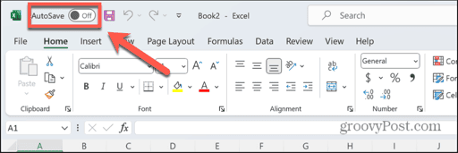 excel autosave on