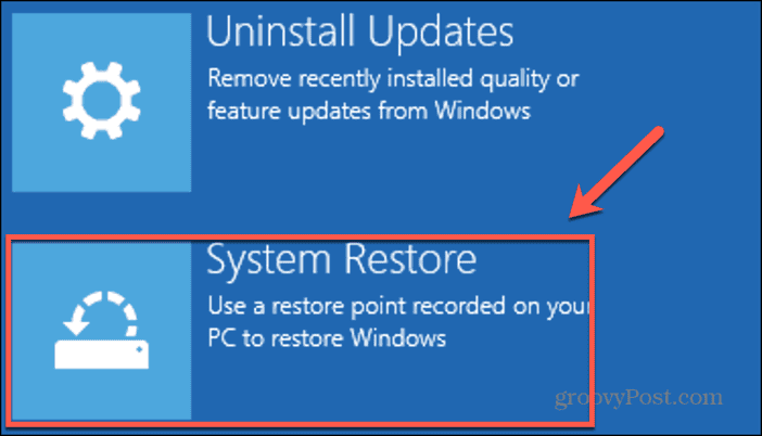 windows 11 system restore