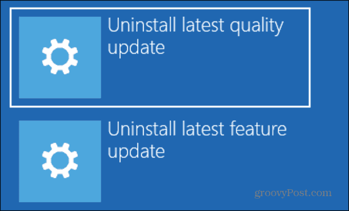 windows 11 uninstall update types