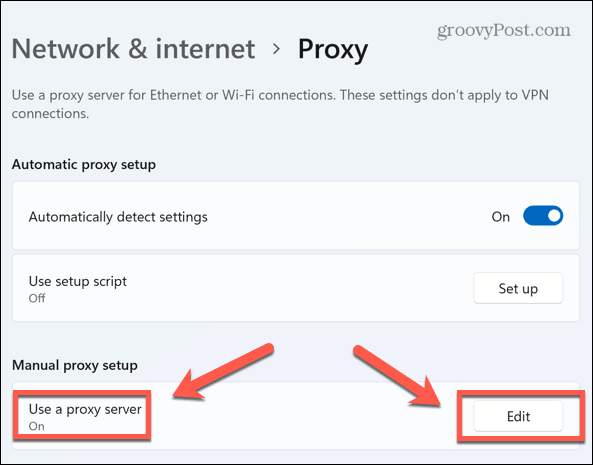 windows 11 edit proxy server