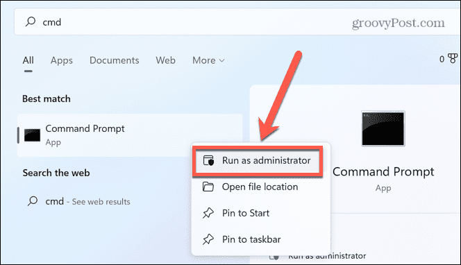 windows 11 run as admin