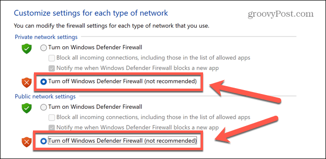 windows 11 turn off firewall