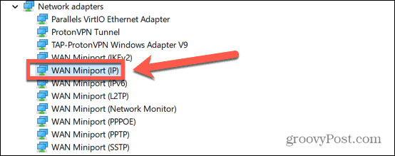 windows 11 miniport ip