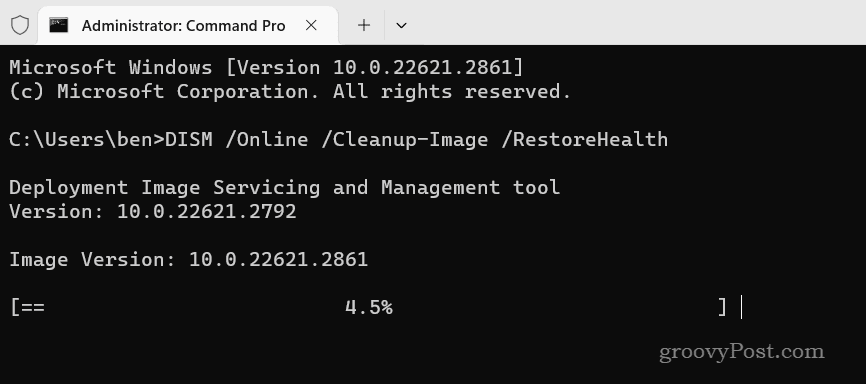 Starting a DISM scan on Windows 11 to resolve Setting an offline virus scan in Windows Security to troubleshoot IRQL_NOT_LESS_OR_EQUAL BSOD